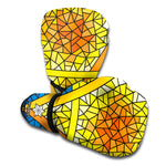 Stained Glass Star of David Print Boxing Gloves