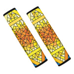 Stained Glass Star of David Print Car Seat Belt Covers