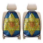 Stained Glass Star of David Print Car Seat Organizers