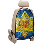 Stained Glass Star of David Print Car Seat Organizers