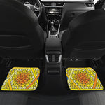 Stained Glass Star of David Print Front and Back Car Floor Mats