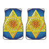 Stained Glass Star of David Print Front Car Floor Mats