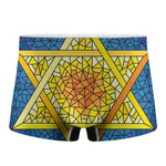 Stained Glass Star of David Print Men's Boxer Briefs