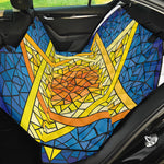 Stained Glass Star of David Print Pet Car Back Seat Cover
