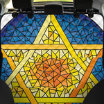 Stained Glass Star of David Print Pet Car Back Seat Cover