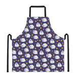 Star And Sheep Pattern Print Apron