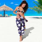 Star And Sheep Pattern Print Beach Sarong Wrap