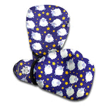 Star And Sheep Pattern Print Boxing Gloves