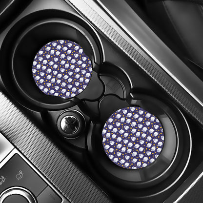 Star And Sheep Pattern Print Car Coasters