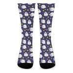 Star And Sheep Pattern Print Crew Socks