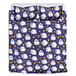 Star And Sheep Pattern Print Duvet Cover Bedding Set