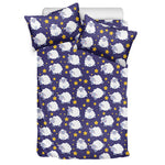 Star And Sheep Pattern Print Duvet Cover Bedding Set