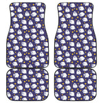 Star And Sheep Pattern Print Front and Back Car Floor Mats