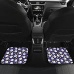 Star And Sheep Pattern Print Front and Back Car Floor Mats
