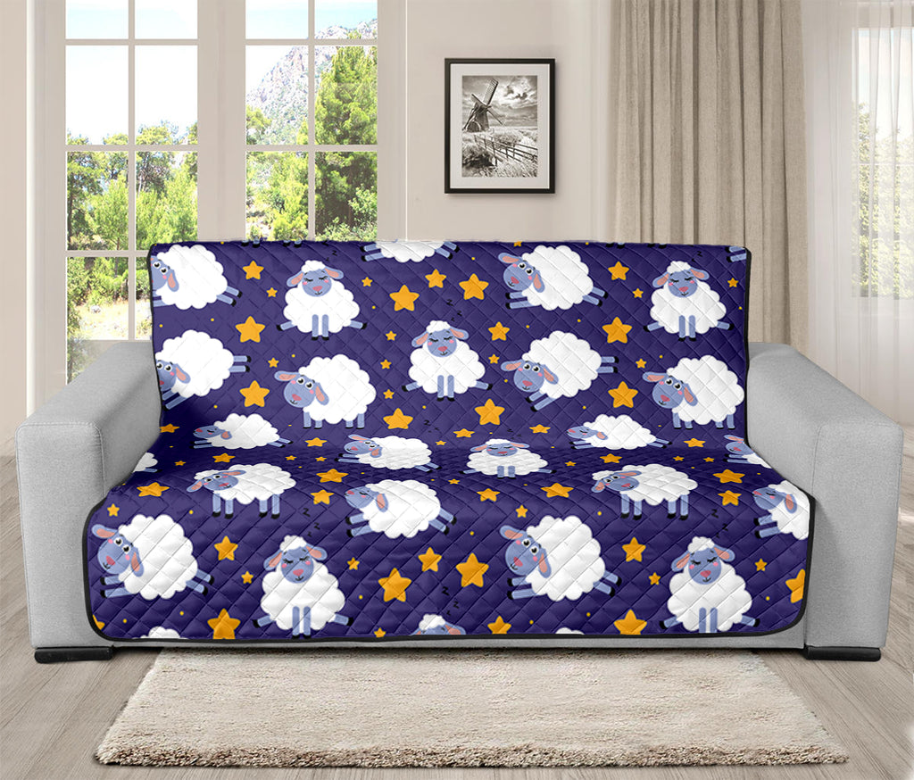 Star And Sheep Pattern Print Futon Protector