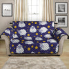 Star And Sheep Pattern Print Loveseat Protector