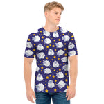 Star And Sheep Pattern Print Men's T-Shirt