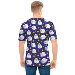 Star And Sheep Pattern Print Men's T-Shirt