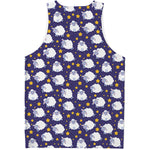 Star And Sheep Pattern Print Men's Tank Top