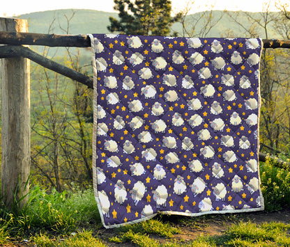 Star And Sheep Pattern Print Quilt
