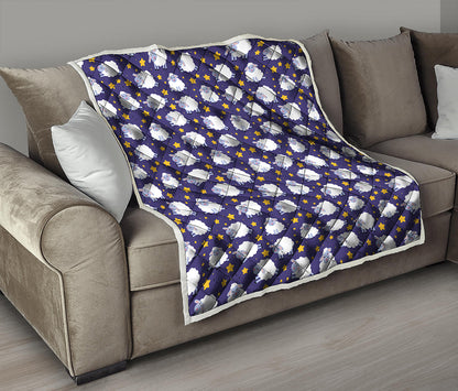 Star And Sheep Pattern Print Quilt