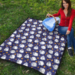 Star And Sheep Pattern Print Quilt