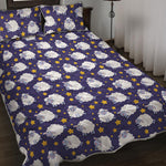 Star And Sheep Pattern Print Quilt Bed Set