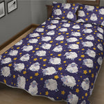 Star And Sheep Pattern Print Quilt Bed Set