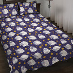 Star And Sheep Pattern Print Quilt Bed Set