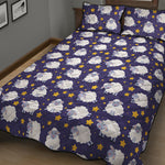 Star And Sheep Pattern Print Quilt Bed Set