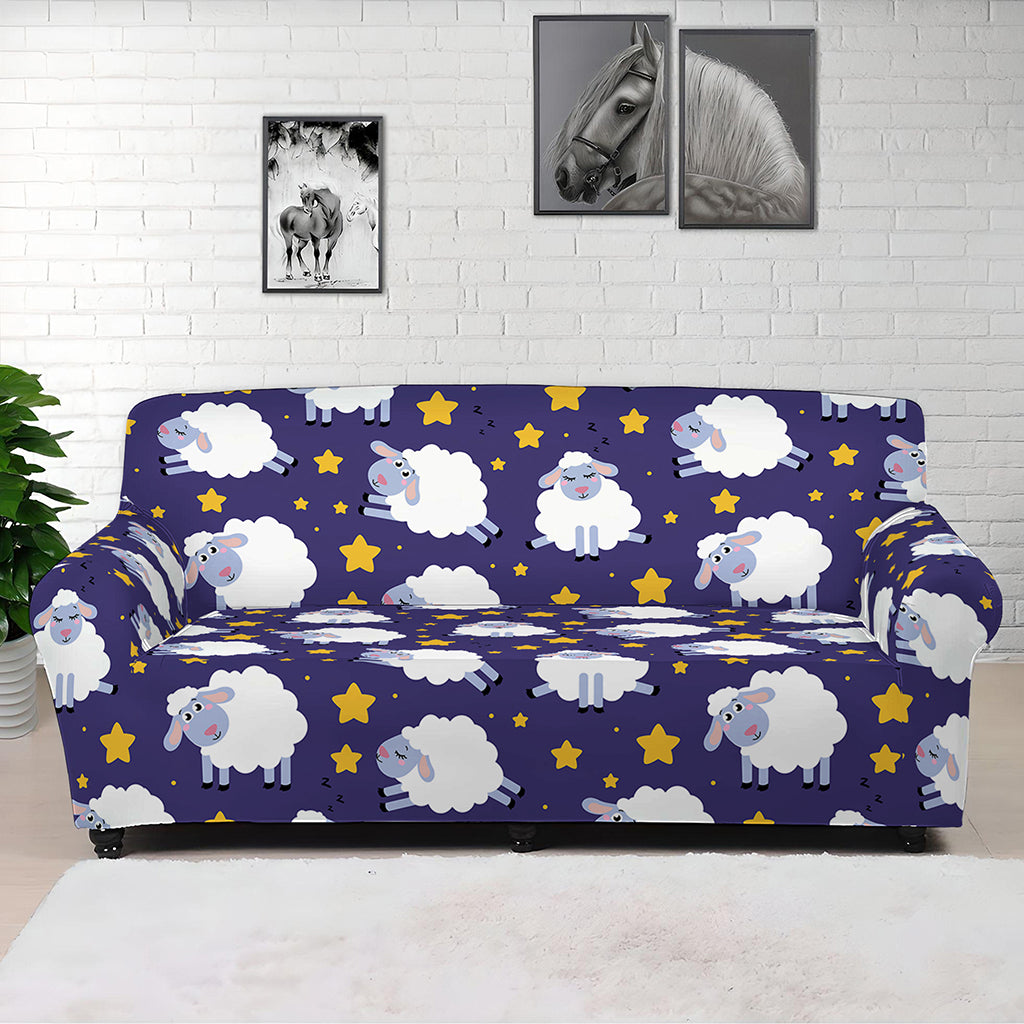Star And Sheep Pattern Print Sofa Cover