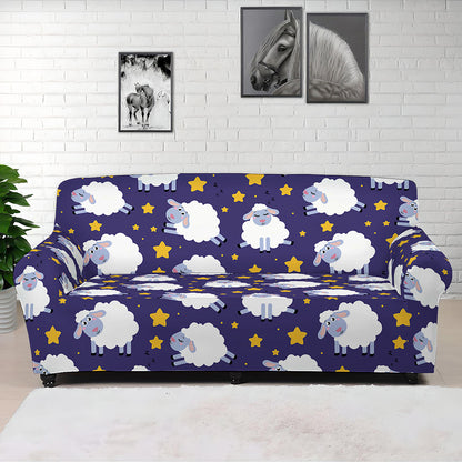 Star And Sheep Pattern Print Sofa Cover