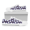 Star And Sheep Pattern Print White Low Top Shoes