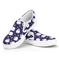 Star And Sheep Pattern Print White Slip On Sneakers