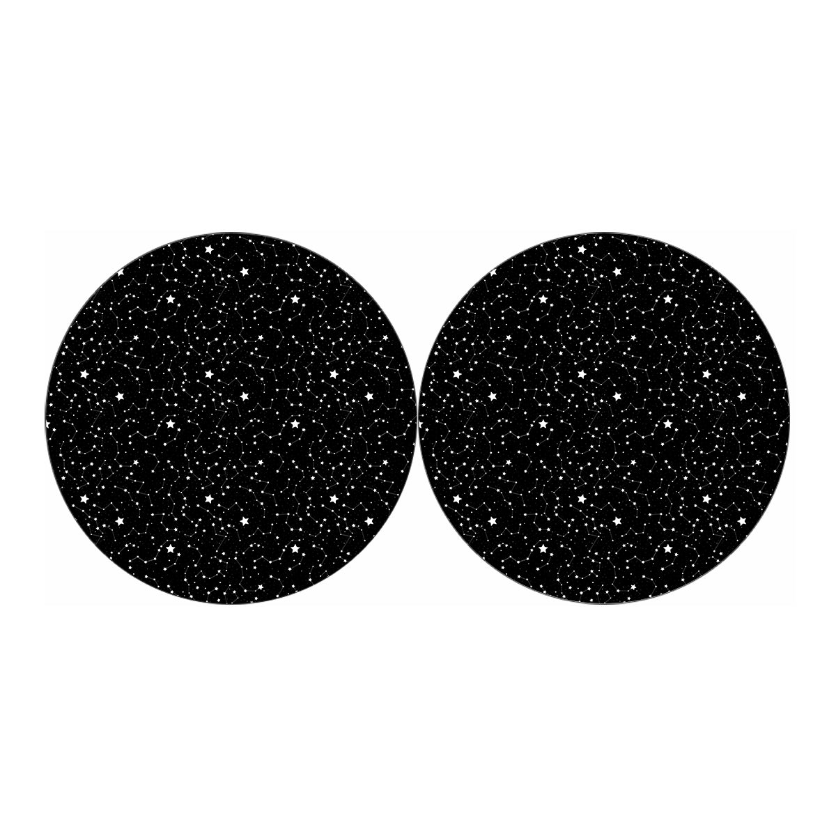 Star Constellations Pattern Print Car Coasters