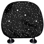 Star Constellations Pattern Print Car Headrest Covers