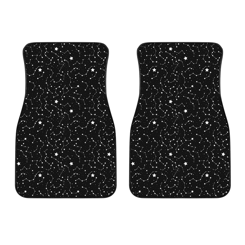 Star Constellations Pattern Print Front Car Floor Mats