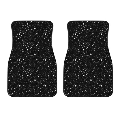 Star Constellations Pattern Print Front Car Floor Mats
