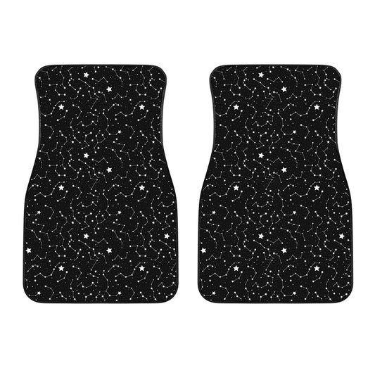 Star Constellations Pattern Print Front Car Floor Mats