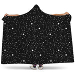 Star Constellations Pattern Print Hooded Blanket