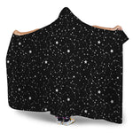 Star Constellations Pattern Print Hooded Blanket