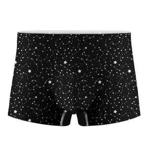 Star Constellations Pattern Print Men's Boxer Briefs