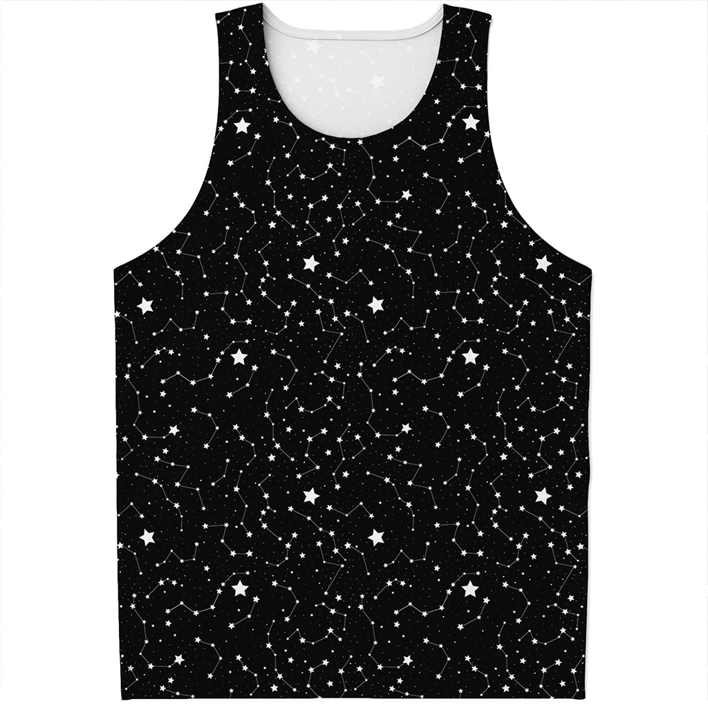 Star Constellations Pattern Print Men's Tank Top