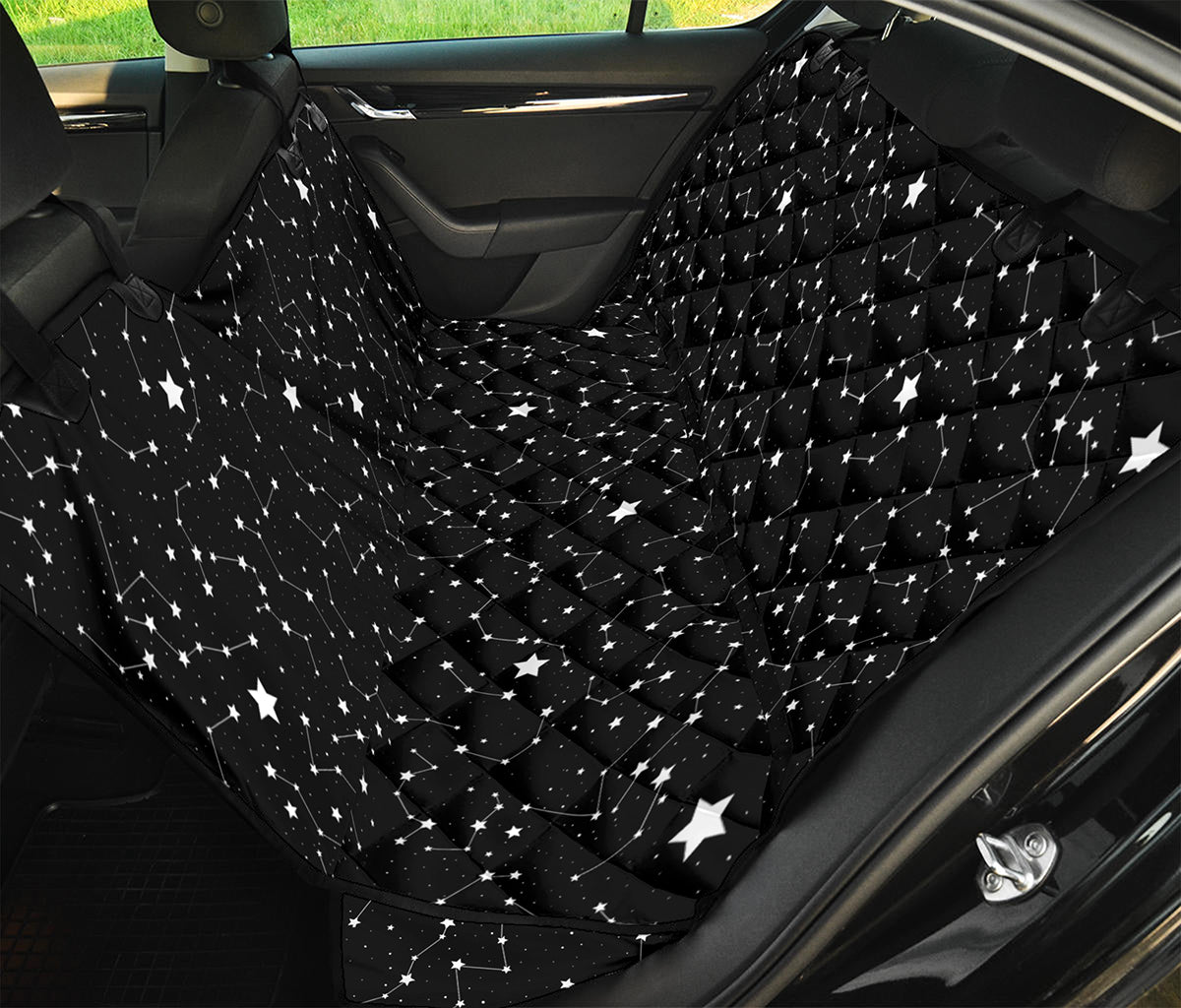 Star Constellations Pattern Print Pet Car Back Seat Cover