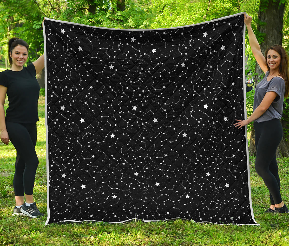 Star Constellations Pattern Print Quilt