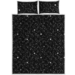 Star Constellations Pattern Print Quilt Bed Set