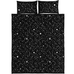 Star Constellations Pattern Print Quilt Bed Set