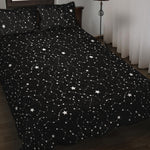 Star Constellations Pattern Print Quilt Bed Set