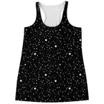 Star Constellations Pattern Print Women's Racerback Tank Top