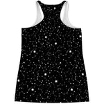Star Constellations Pattern Print Women's Racerback Tank Top